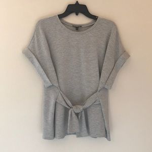 Express short sleeve tie-waist top NWT!